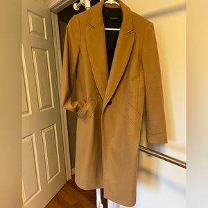 Zara Basic single breasted coat. Size S
